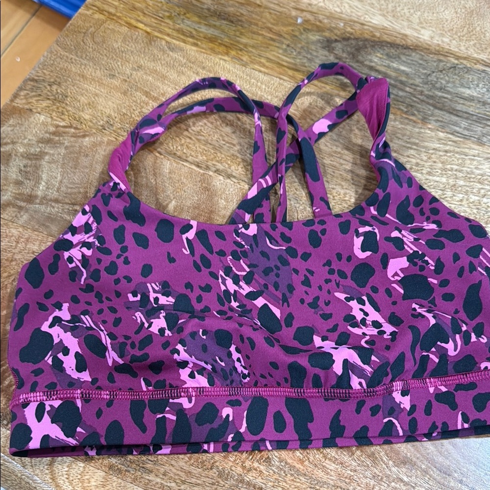 LULULEMON Leopard Print Sports Bra